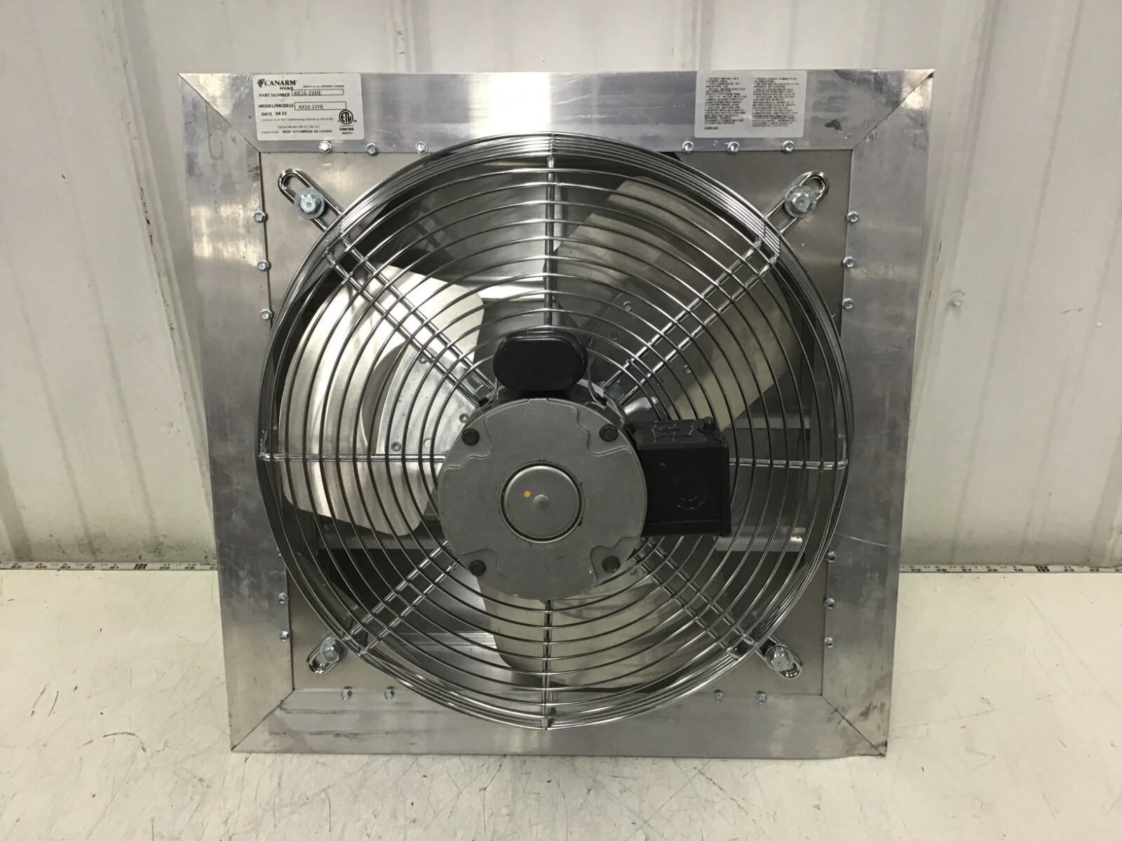 CANARM – AX16-1VHE Shutter Mount Exhaust Fan: 16 in Blade