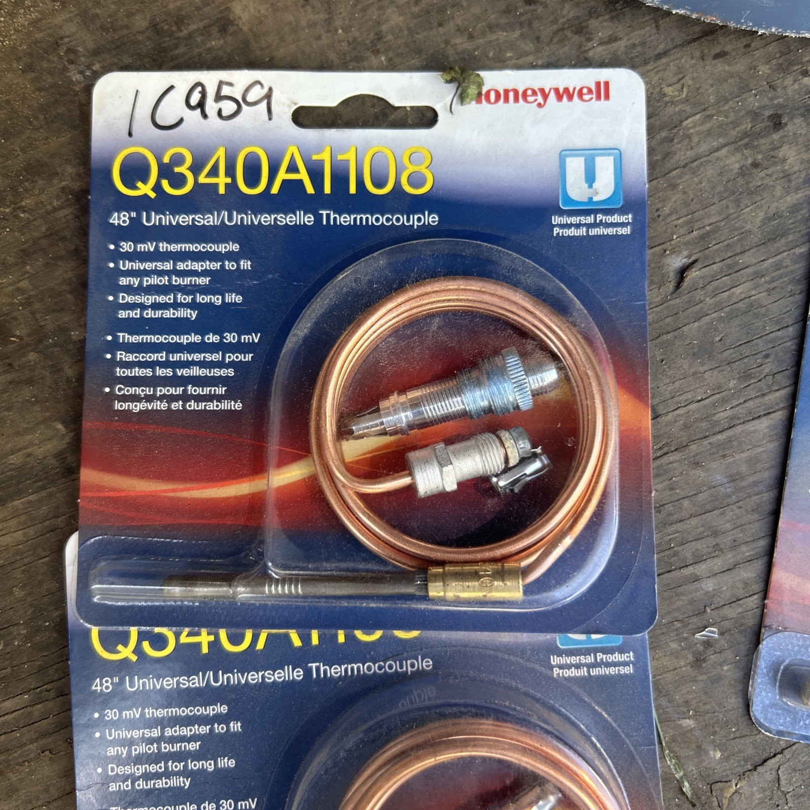 3-RESIDEO HONEYWELL Q340a1108 48” UNIVERSAL THERMOCOUPLE 30 MV