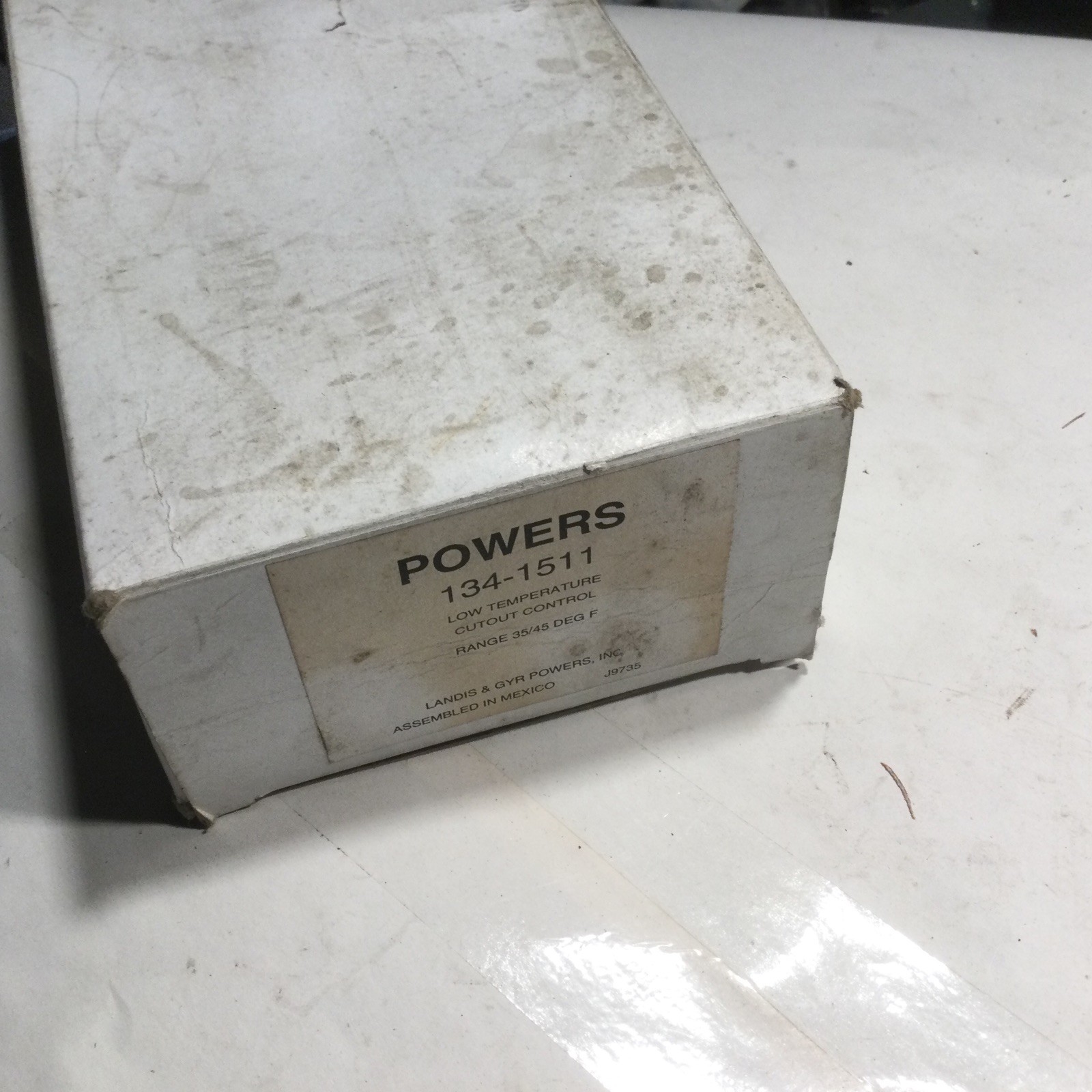 NEW NOS Powers 134-1511 Low Temperature Cutout Control Range 34/45 Degrees F