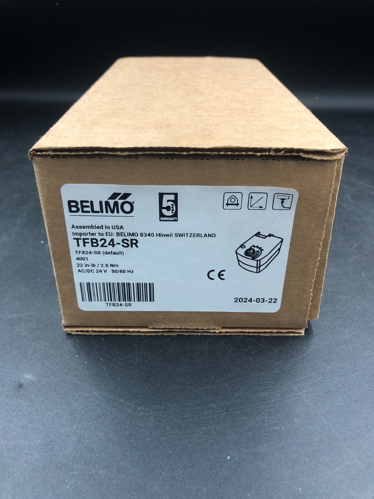 Belimo TFB24 24V Spring Return Actuators & Dampers – Free Shipping