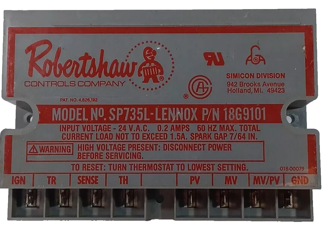 TESTED & WORKING SP735L LENNOX 18G9101 Igniter Control Board Ignition Module