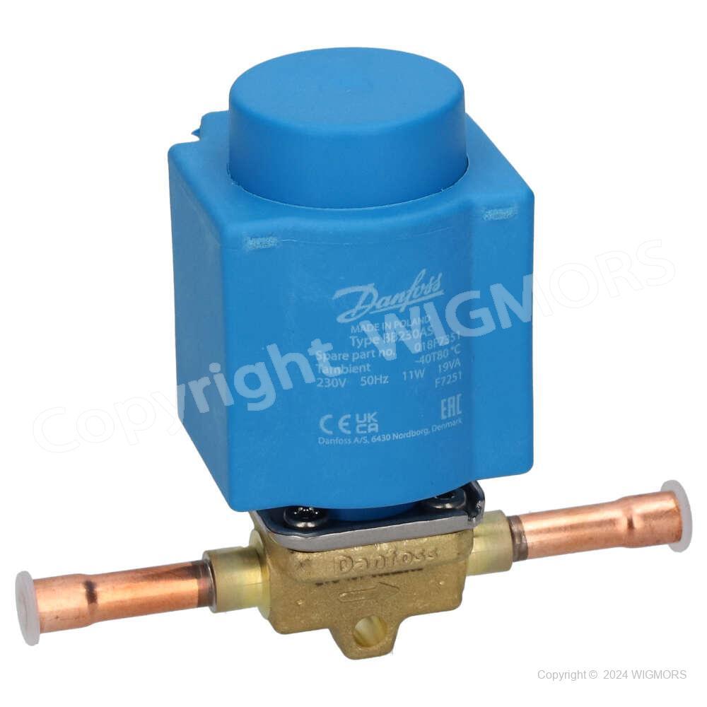 Valve Danfoss EVO 101 with coil 230V 50Hz IP 65 (EVR3 solder 1/4″) 032L2032