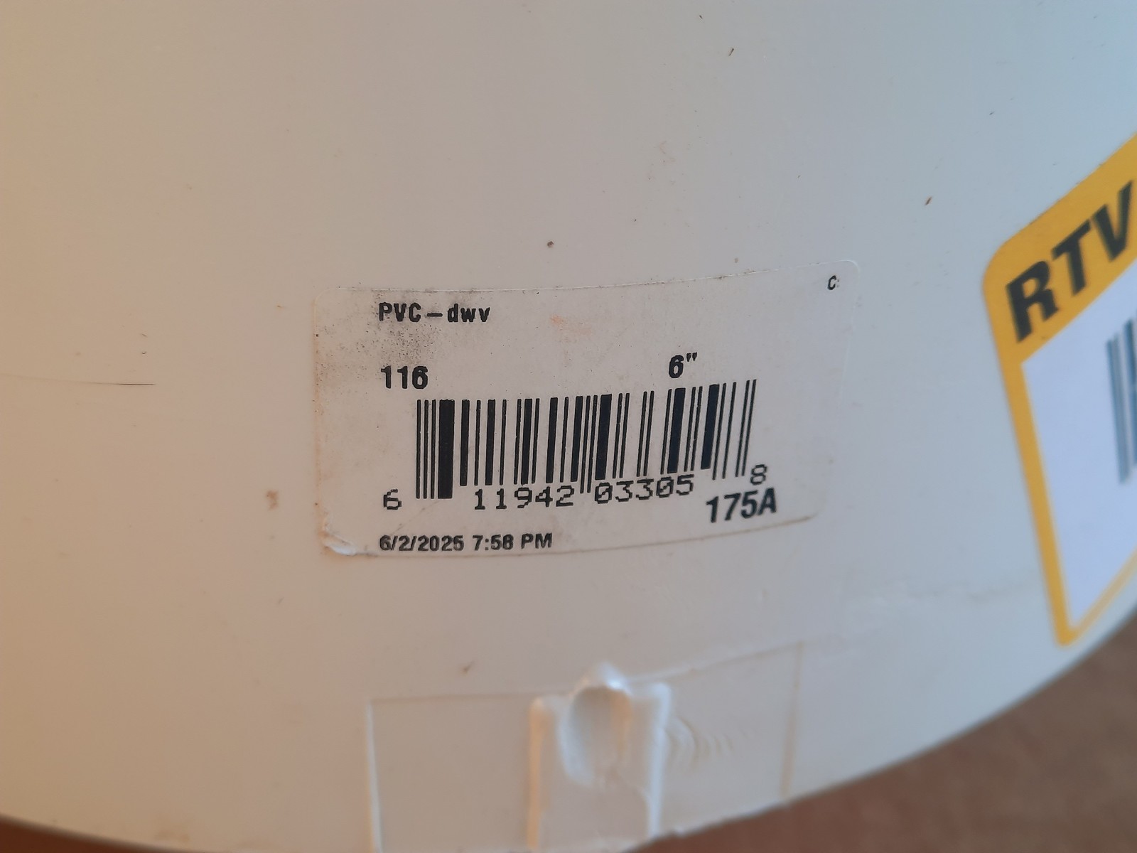 CHARLOTTE P116 6″ PVC Socket Cap Hub