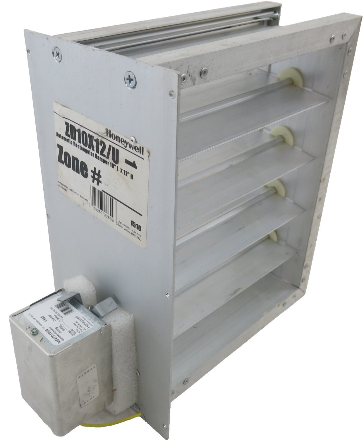 Honeywell ZD10X12 Automatic 10″ x 12″ Rectangular Zone Zoning Control Damper 24V