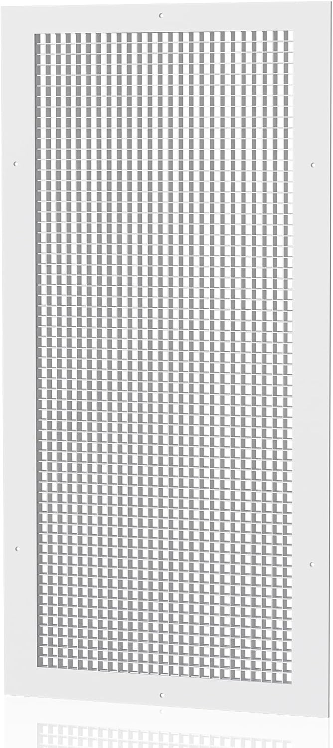 14×30 (Duct Size) Aluminum Eggcrate Return Air Grille, White, HVAC Vent Cover