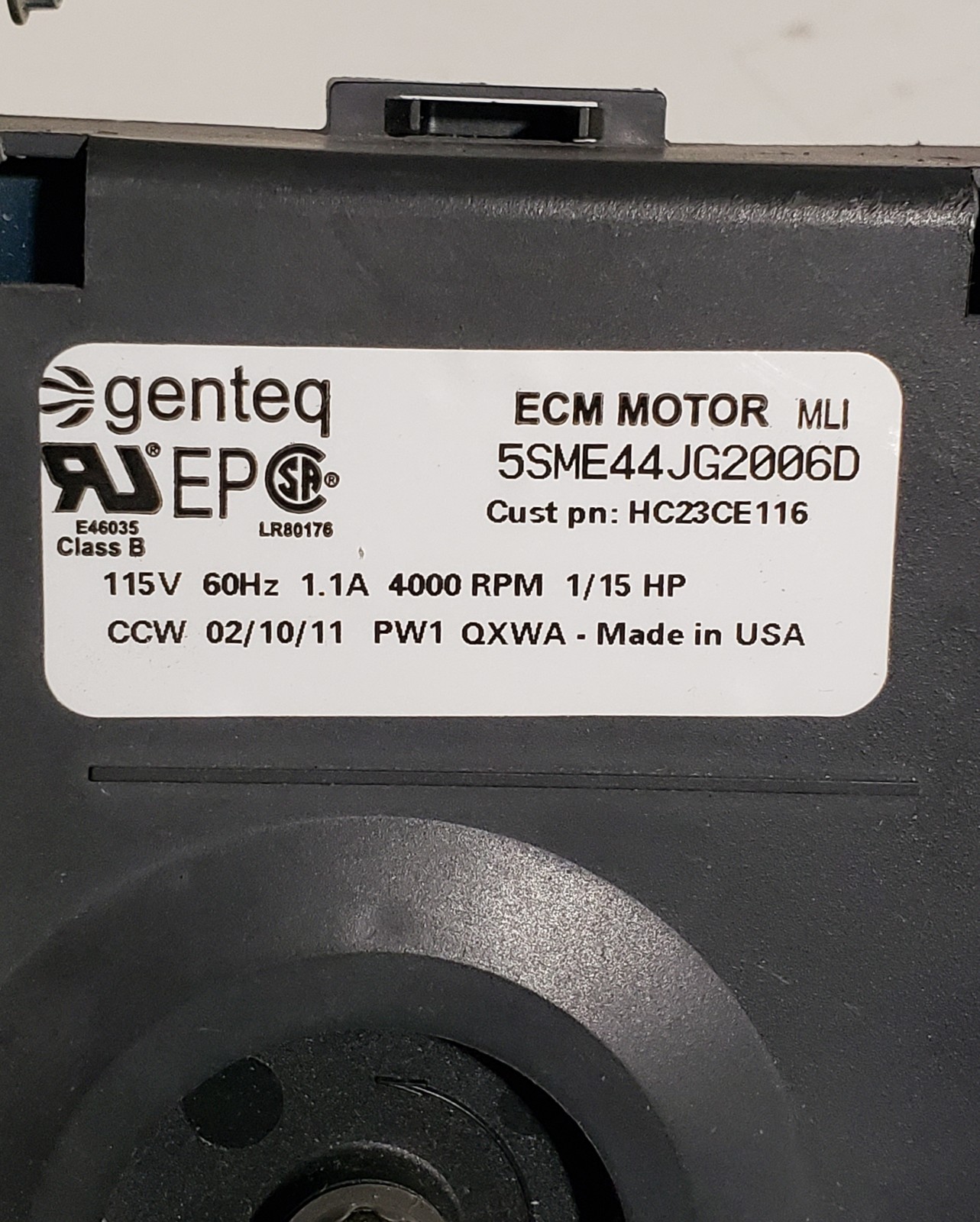319877-201 5SME44JG2001A HC23CE116 PHC23CE116 OEM inducer motor Carrier Furnace