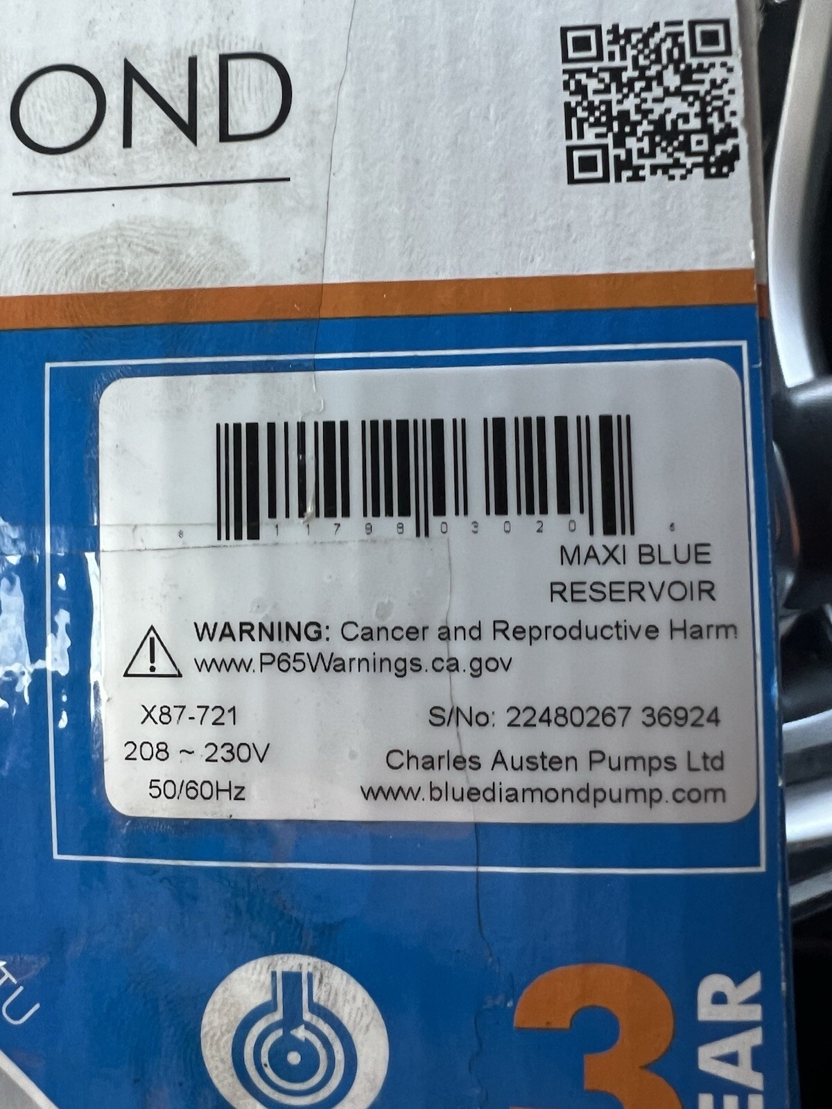 Blue Diamond Max blue Pump