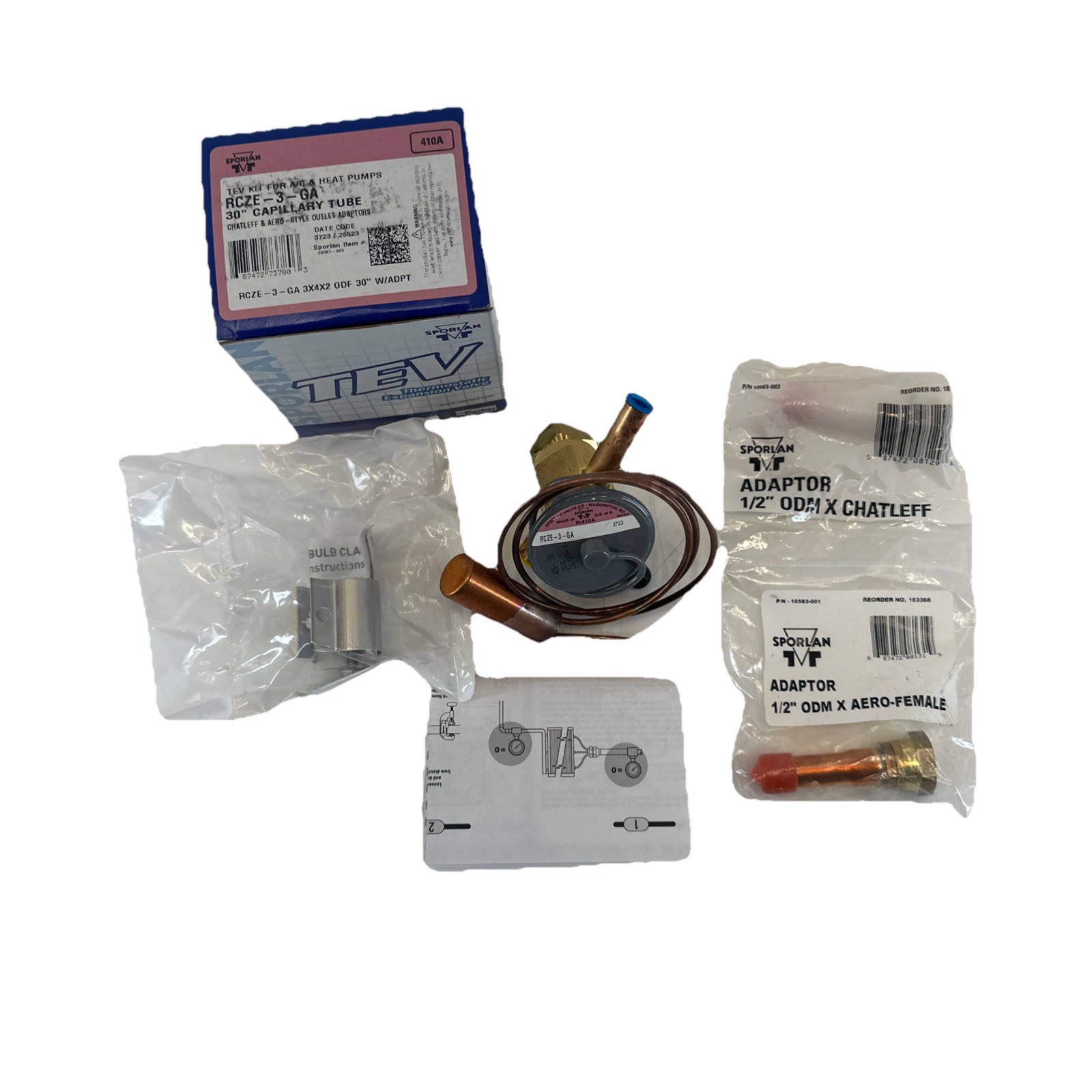 RCZE-3-GA TEV Kit For A/C & Heat Pumps 30 in Capillary Tube by Sporlan 151366