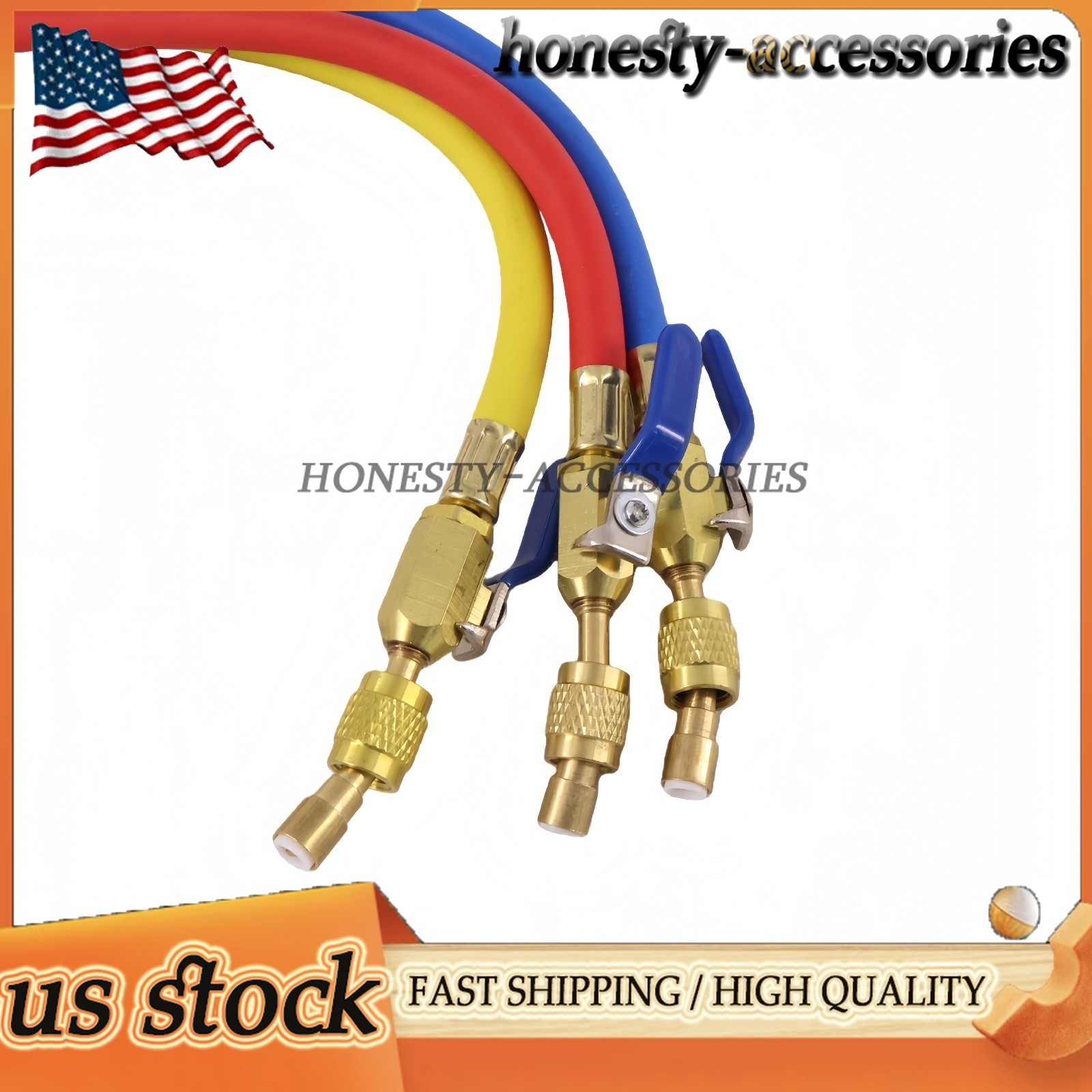 3X Plus II 1/4″ Hose with Compact Ball Valve End Refrigerant Charging Hose 29986