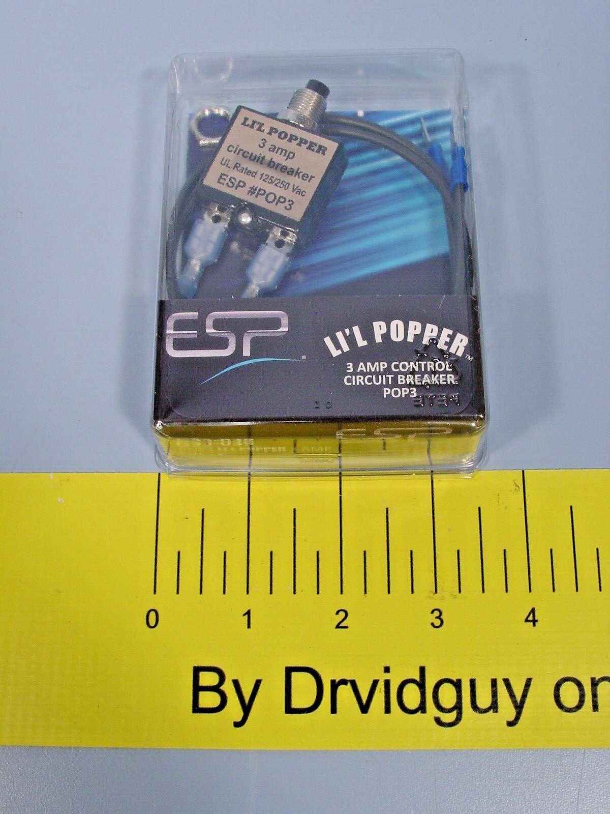 ESP G33-039 POP3 Li’L Popper Control Circuit Breaker; 3 Amp