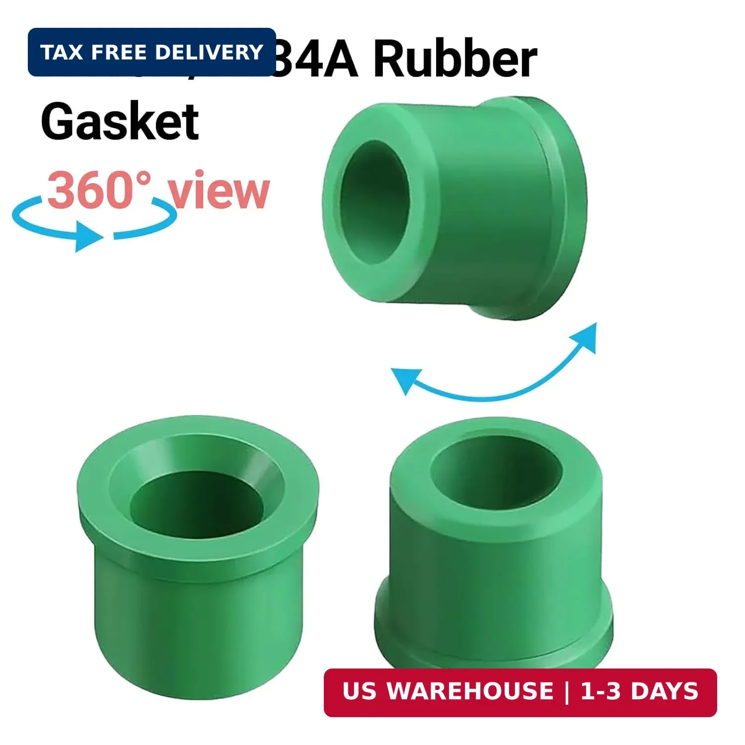 100PCS 1/4″ Quick Coupler Charging Gaskets, HVAC Hose Seals, Rubber O-Ring Repai
