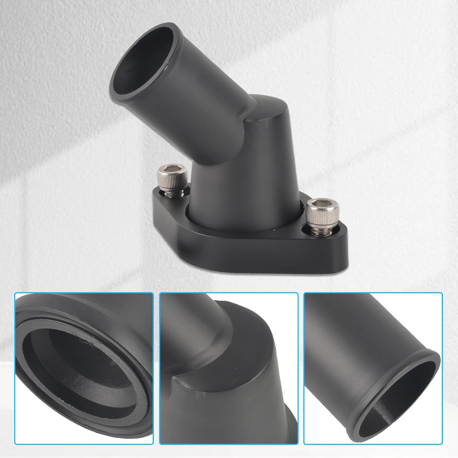 Swivel Water Neck Aluminum Black Thermostat -45 Degrees Style1-Black