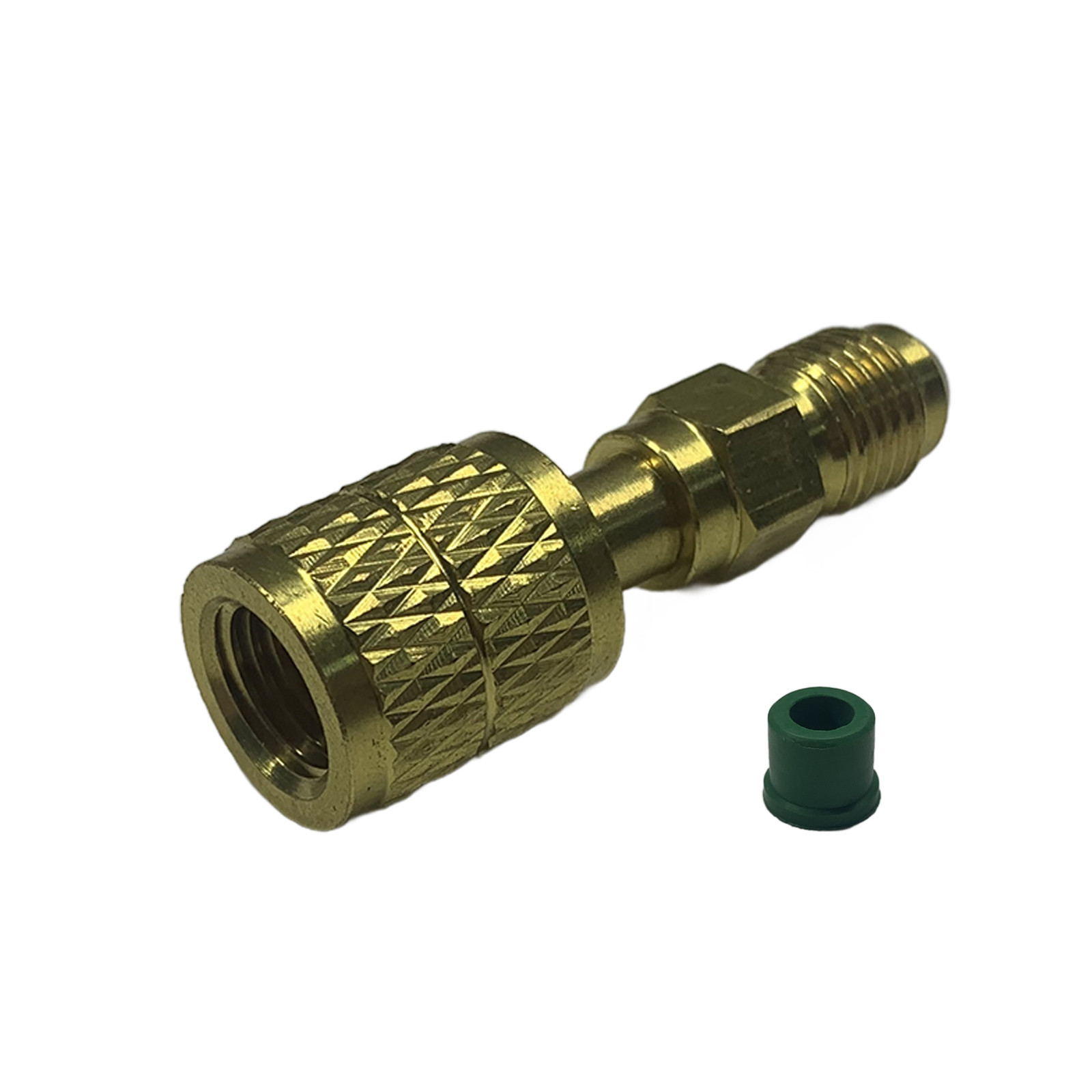 HVAC R32 Reverse Thread Adapter For A2L R454B/R32 Tanks 1/4” Female&1/4”Male