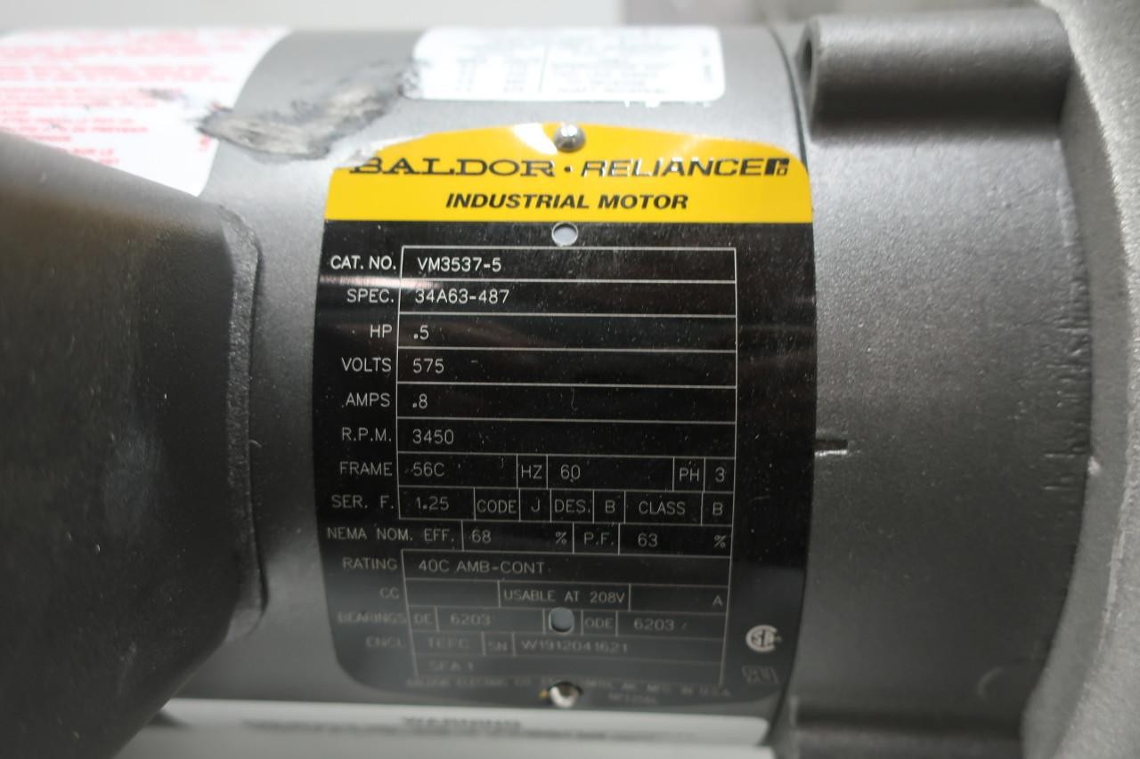 American Fan VF-9 Centrifugal Blower 3ph 1/2hp 575v-ac 3-1/2in X 3-1/2in