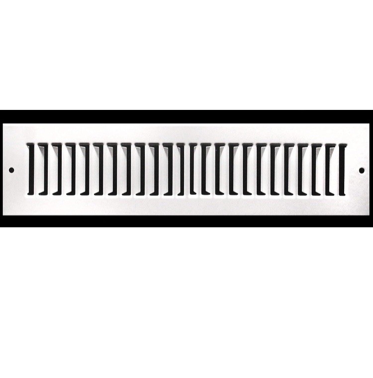 HVAC Premium Metal Fab 14 X 6″ Air Kick Vent Return Register Cover Steel White