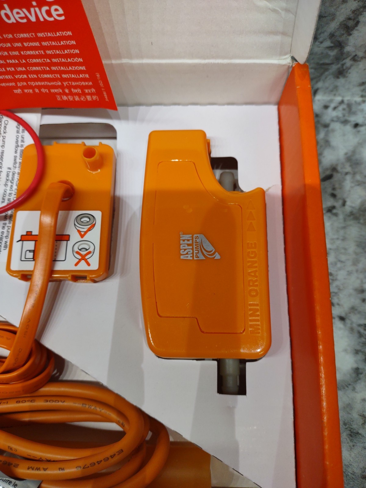 RECTORSEAL Aspen Pumps 83909 Mini Orange Pump Kit -New Open Box-