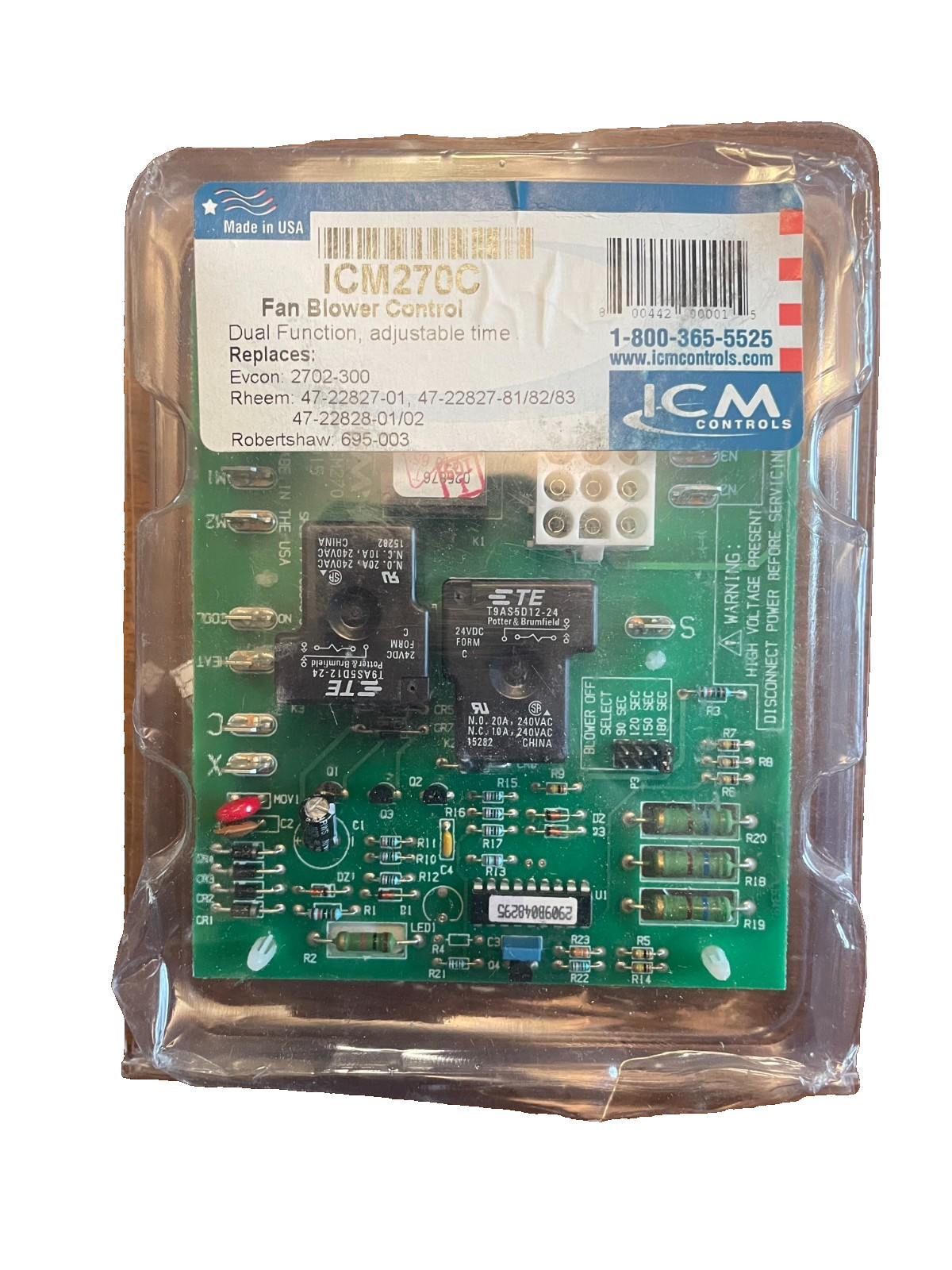 ICM 270C Fan Blower Control – Rheem Evcon Robertshaw