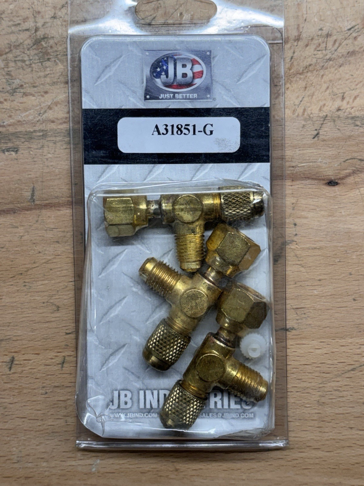 New 3 pack JB INDUSTRIES A31851-G Access Valve Tee, 3 in L, 7 in H, PK3 20W308