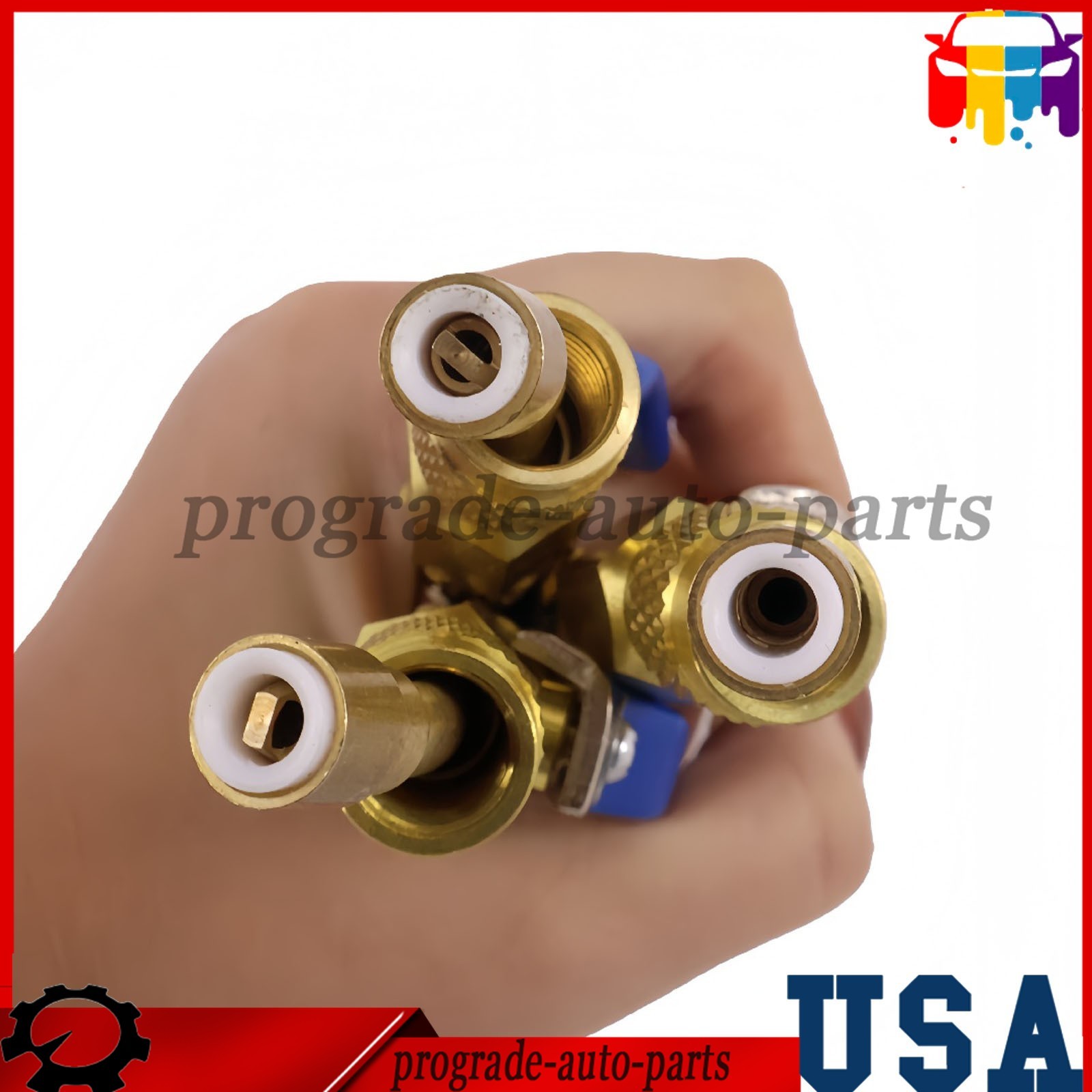 For Plus II 72″ Charging Hose Set 1/4″ Compact Ball Valve 3 Pack US STOCK