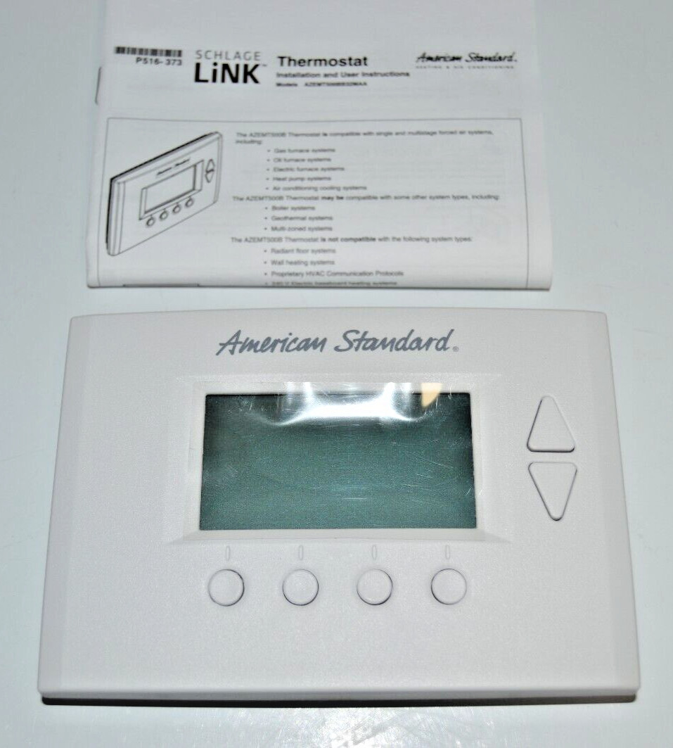 Trane® American Standard AZEMT500BB32MA SCHLAGE LINK Energy Thermostat , NEW