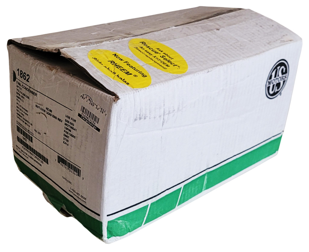 US Motors 1862 Condenser Fan Motor 230V 1/2 HP New-Open Box