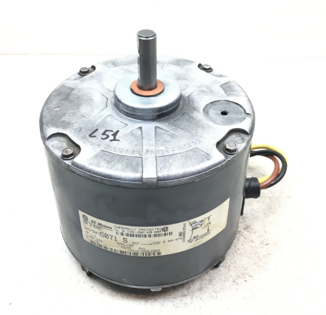 GE 5KCP39FGS071S Condenser FAN MOTOR 1/4 HP 230V HC39GE236A used tested #L51