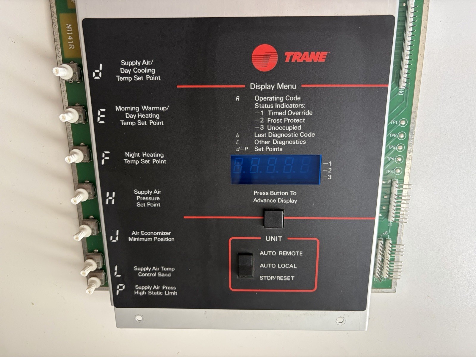 America Standard 6400-0392-01/6400039201 (TRANE DISPLAY INCLUDED)