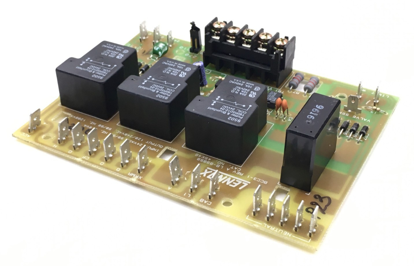 LENNOX BCC3-1 Rev A Furnace Control Circuit Board LB-89859 45K48 used #P23
