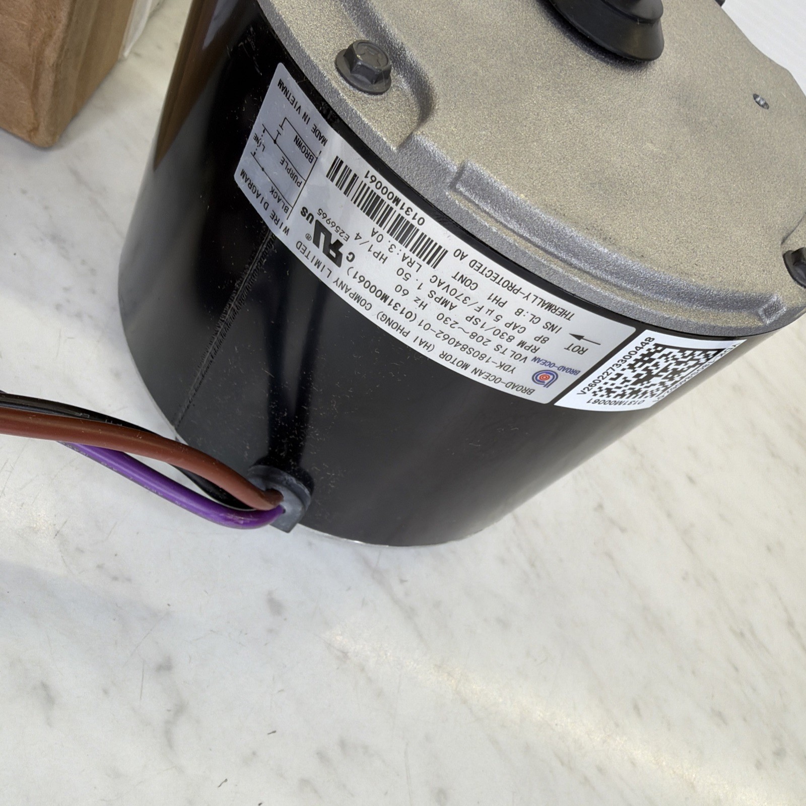 0131M00061SP 1/4HP 1 Speed Condenser Fan Motor For Goodman Amana 208/230V