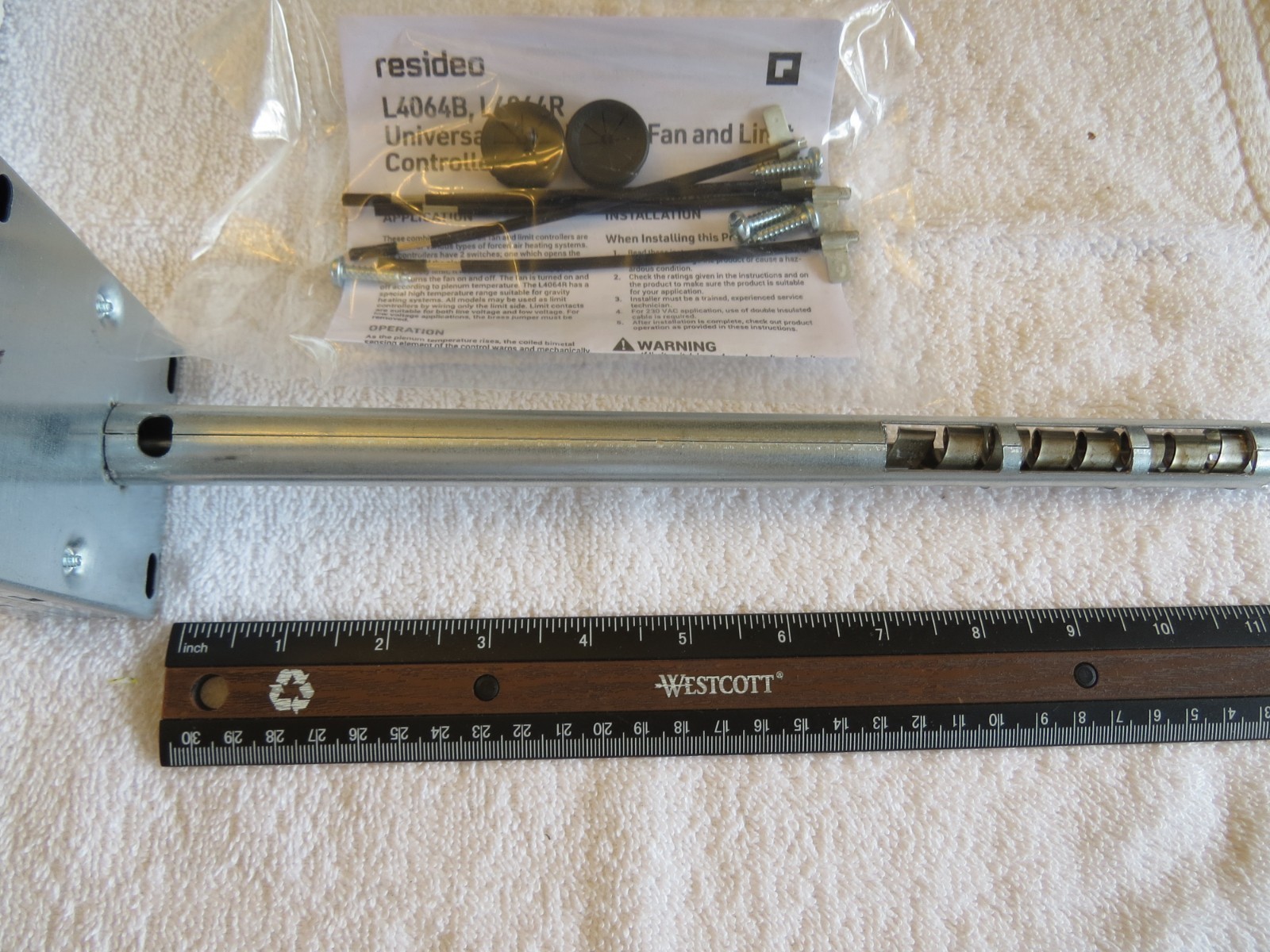 NEW RESIDEO [HONEYWELL] L4064B2210 COMBO FAN & LIMIT CONTROL 11-1/2″ INSERTION