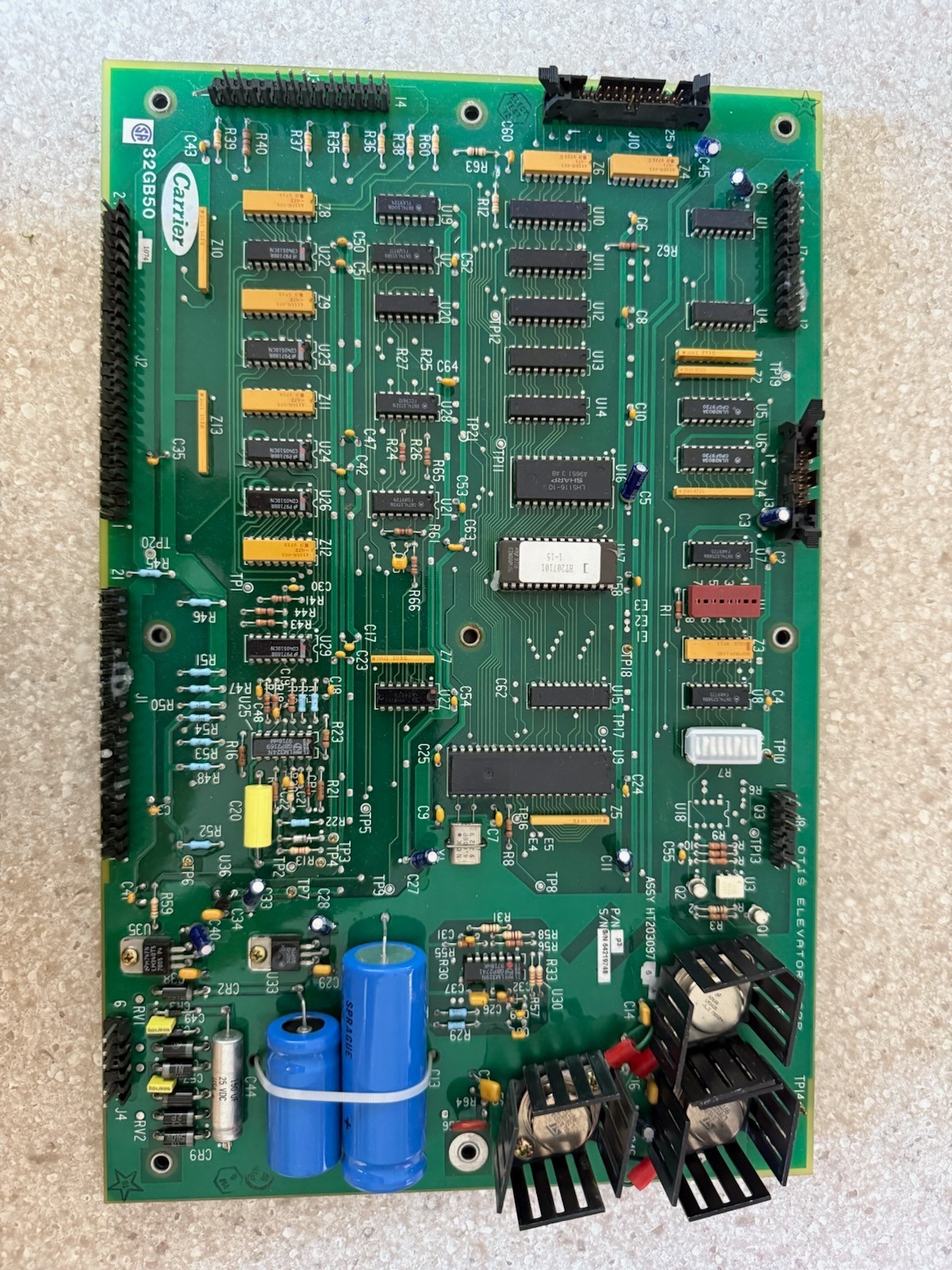 CARRIER CHILLER PROCESSING AND CONTROL CIRCUIT BOARD 32GB50