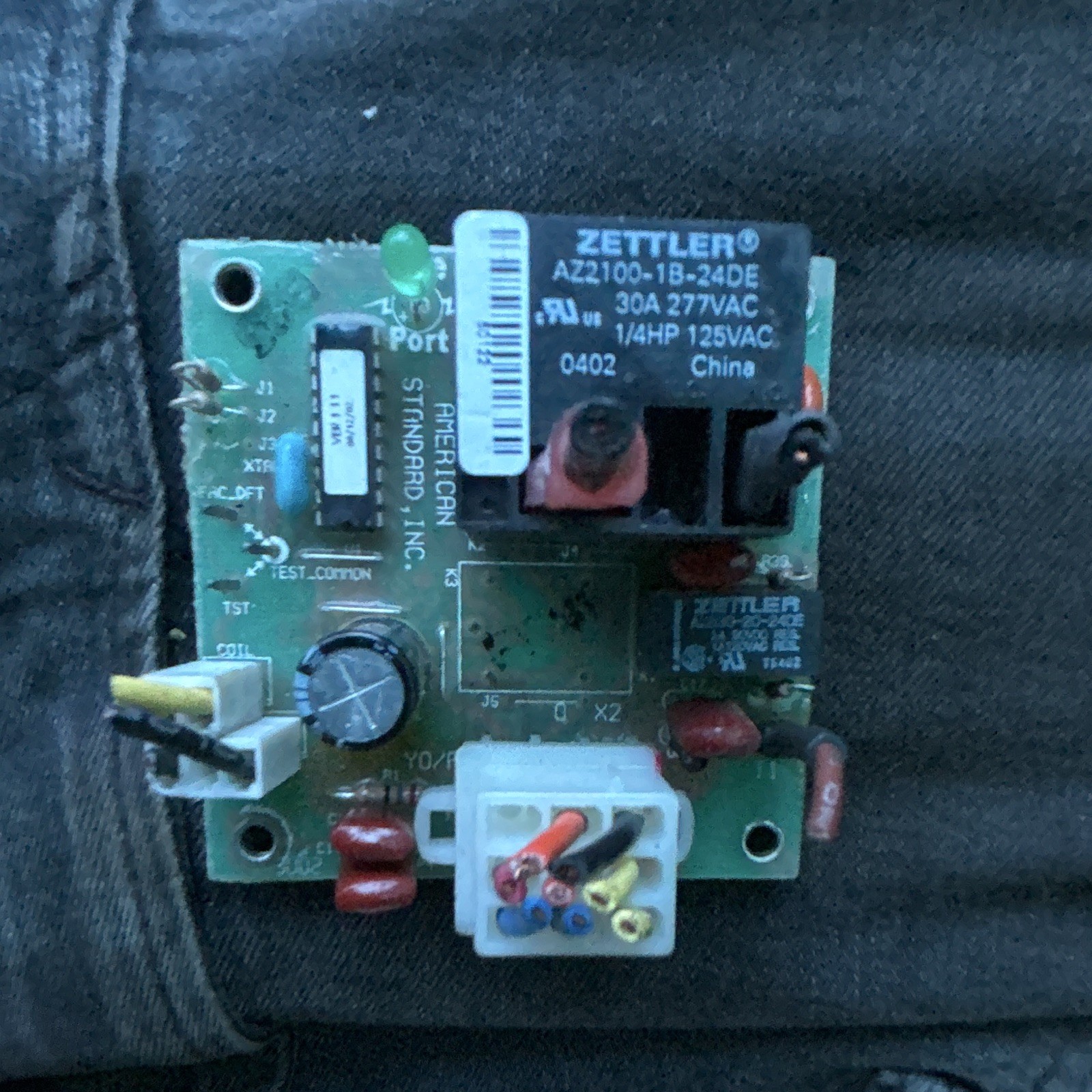 ZETTLER HVAC Control Circuit Board PCB 30A 277VAC AZ2100-1B-24DE CNT02514