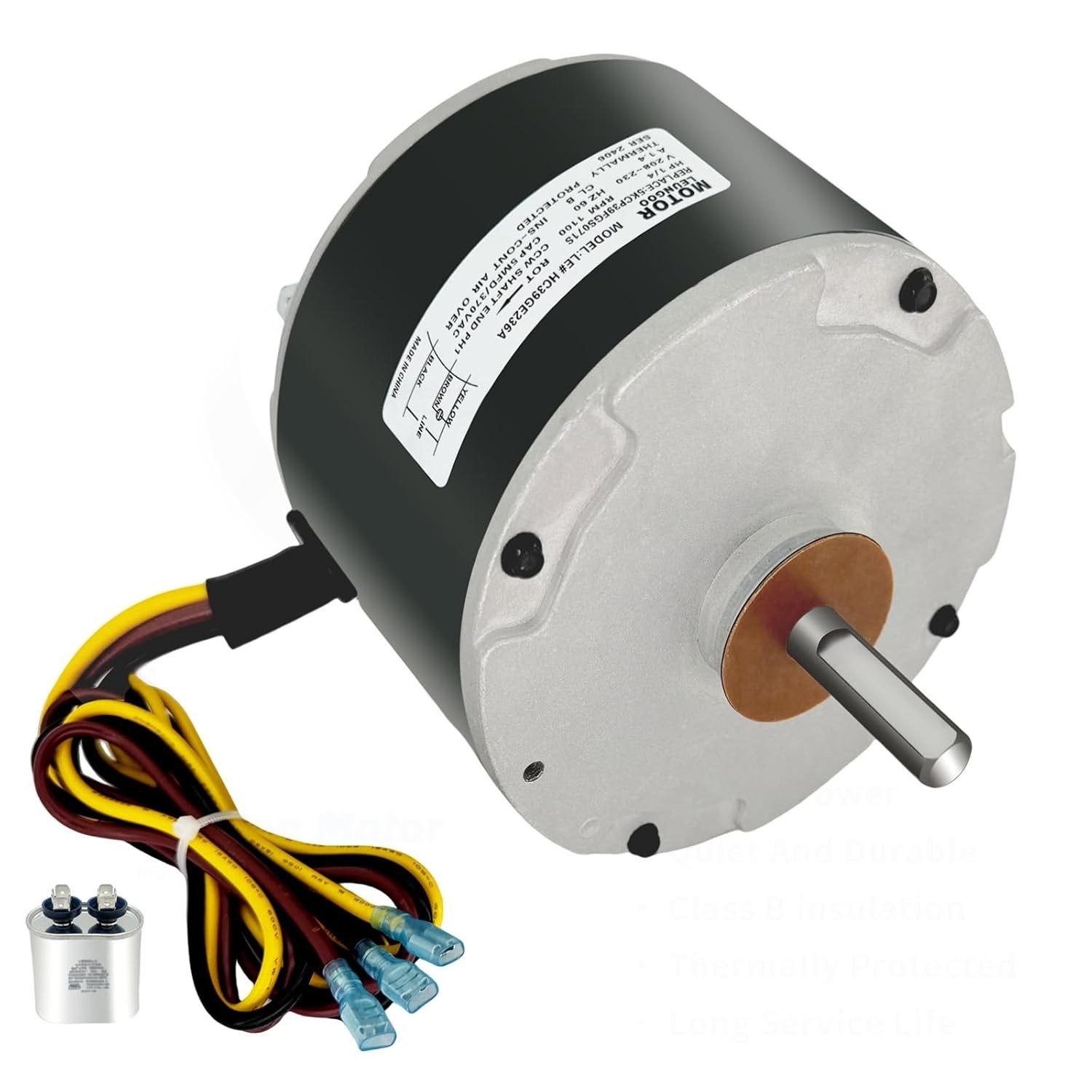 For GE Genteq Carrier 3905 5KCP39BGS071S 1/4 HP Condenser Fan Motor w/ Capacitor