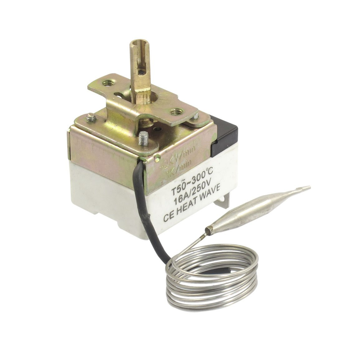 Uxcell 1NC 1NO AC 250 16A 50-300C Temperature Control Switch Capillary