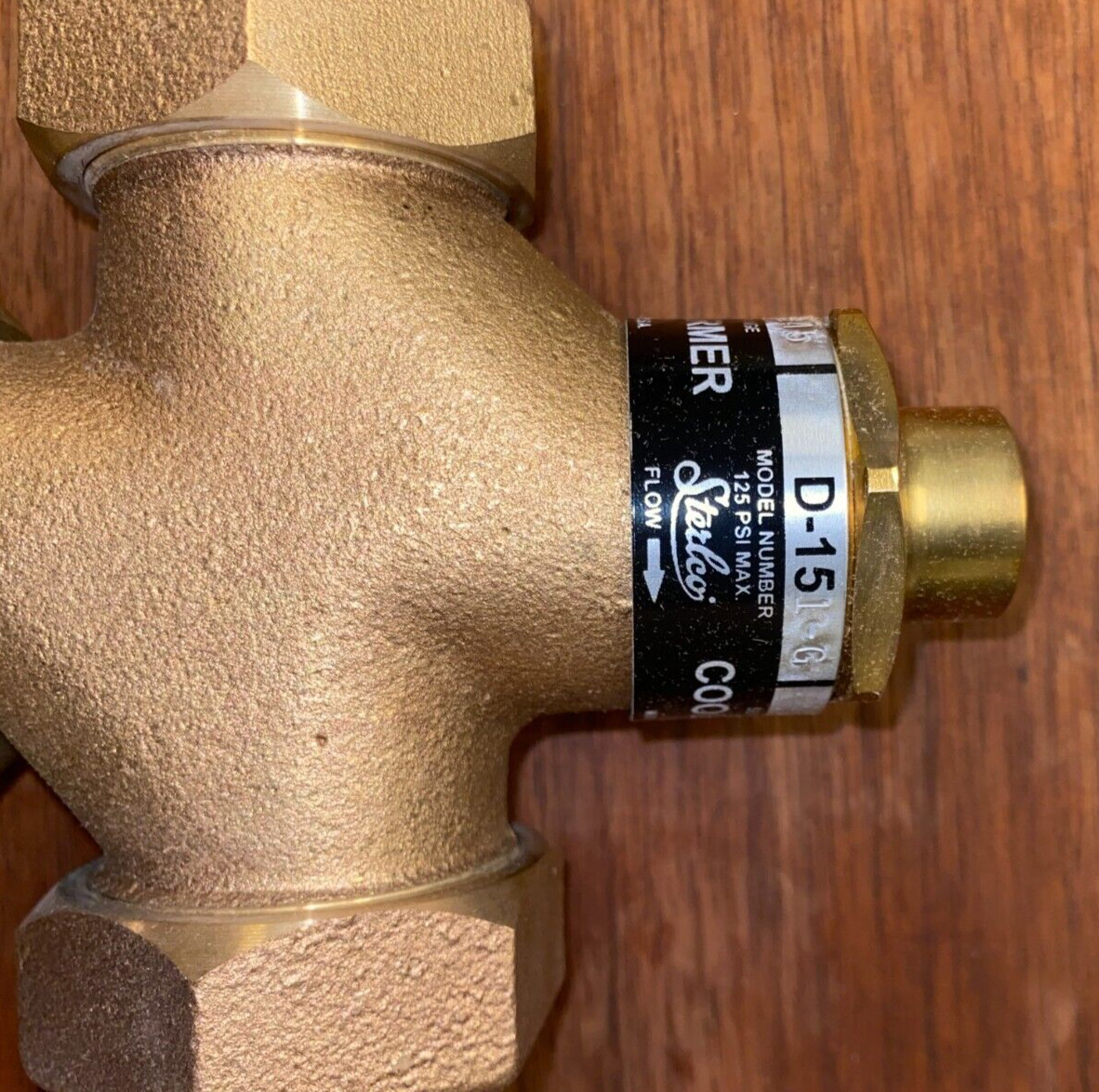 STERLCO D-151-G TEMPERATURE CONTROL VALVE 125LBS 105-145 TEMP RANGE