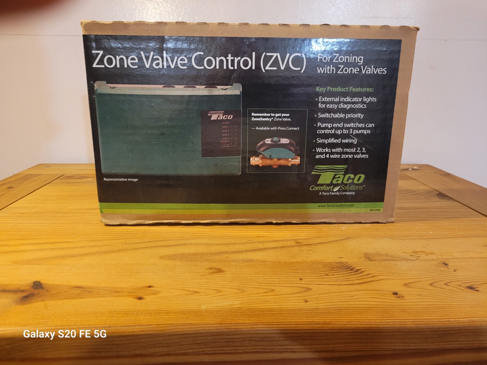 Taco ZVC404-4 Zone Valve Control with Priority – Green