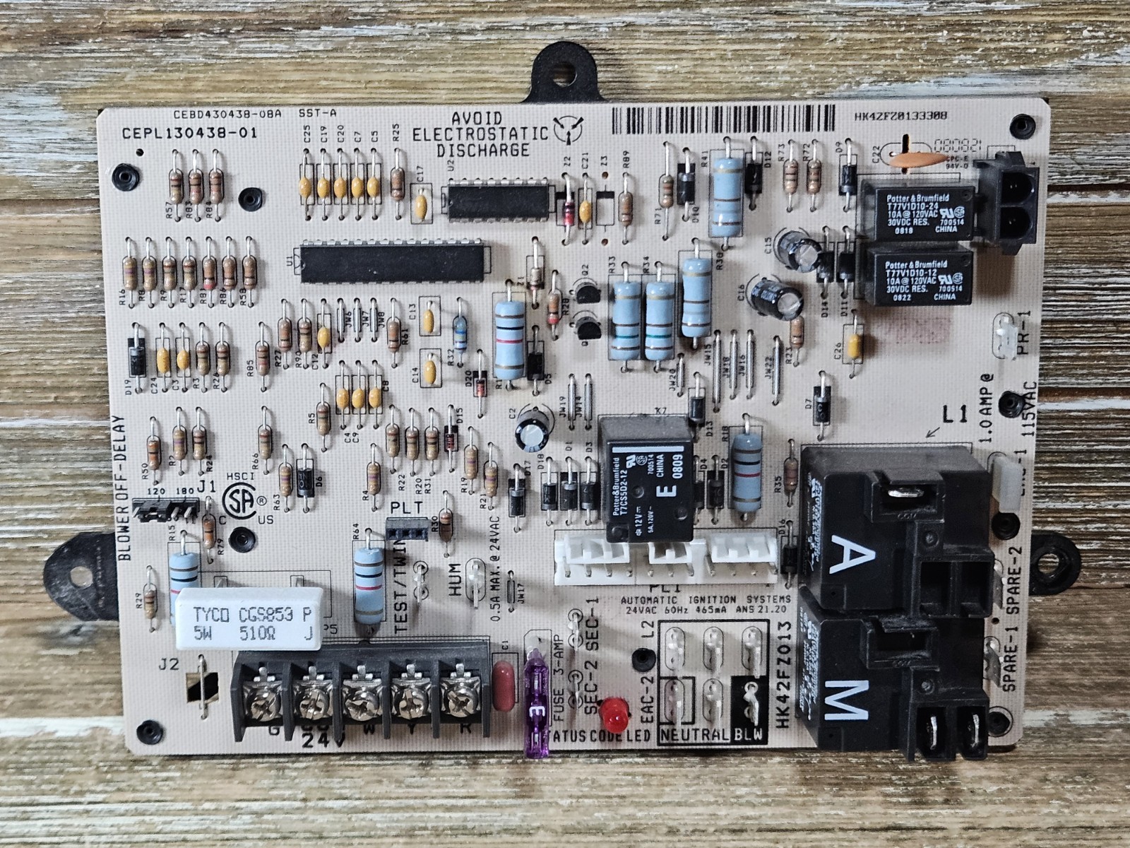 Carrier Bryant CEPL130438-01 Control Circuit Board HK42FZ013 CEBD430438-08A