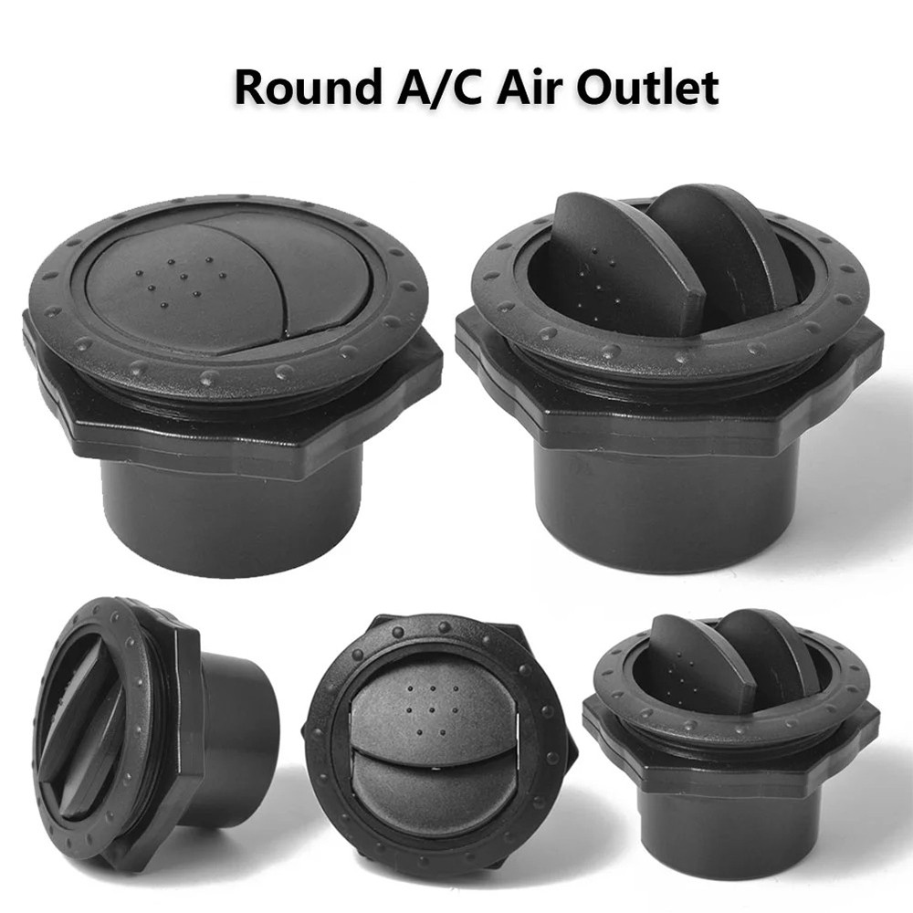 3x Auto Vent Air Outlet Rotating Round Ceiling Universal fits Car RV Bus ATV A/C
