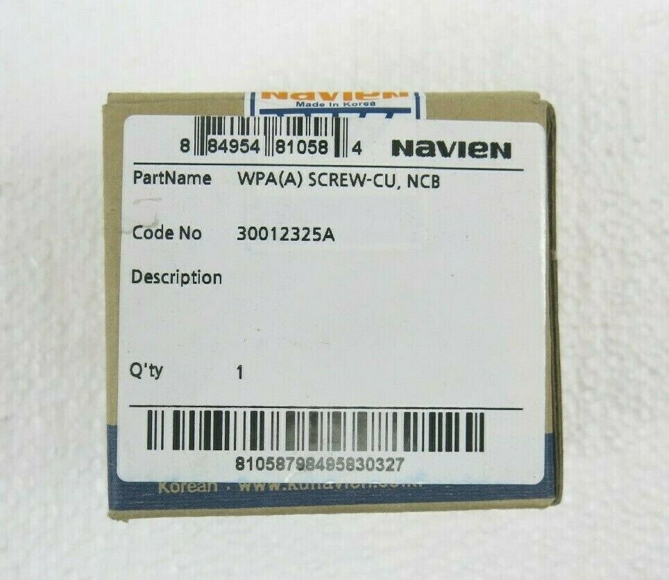 Factory Sealed Navien #30012325A 2nd H/E Inlet Adapter
