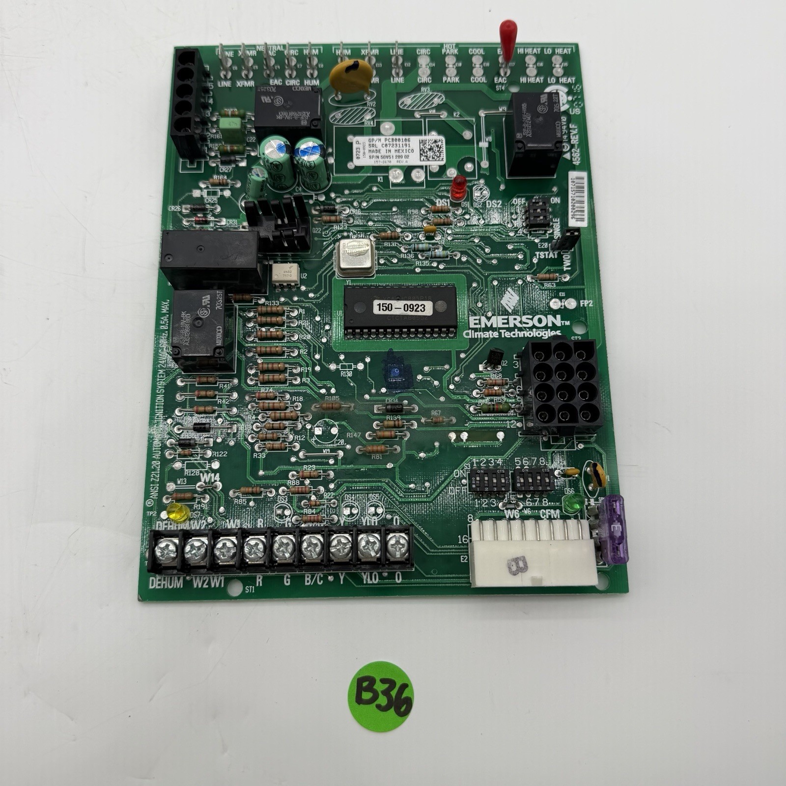 50V51-289-02 GENUINE OEM PART (not generic) furnace control board PCBBF106