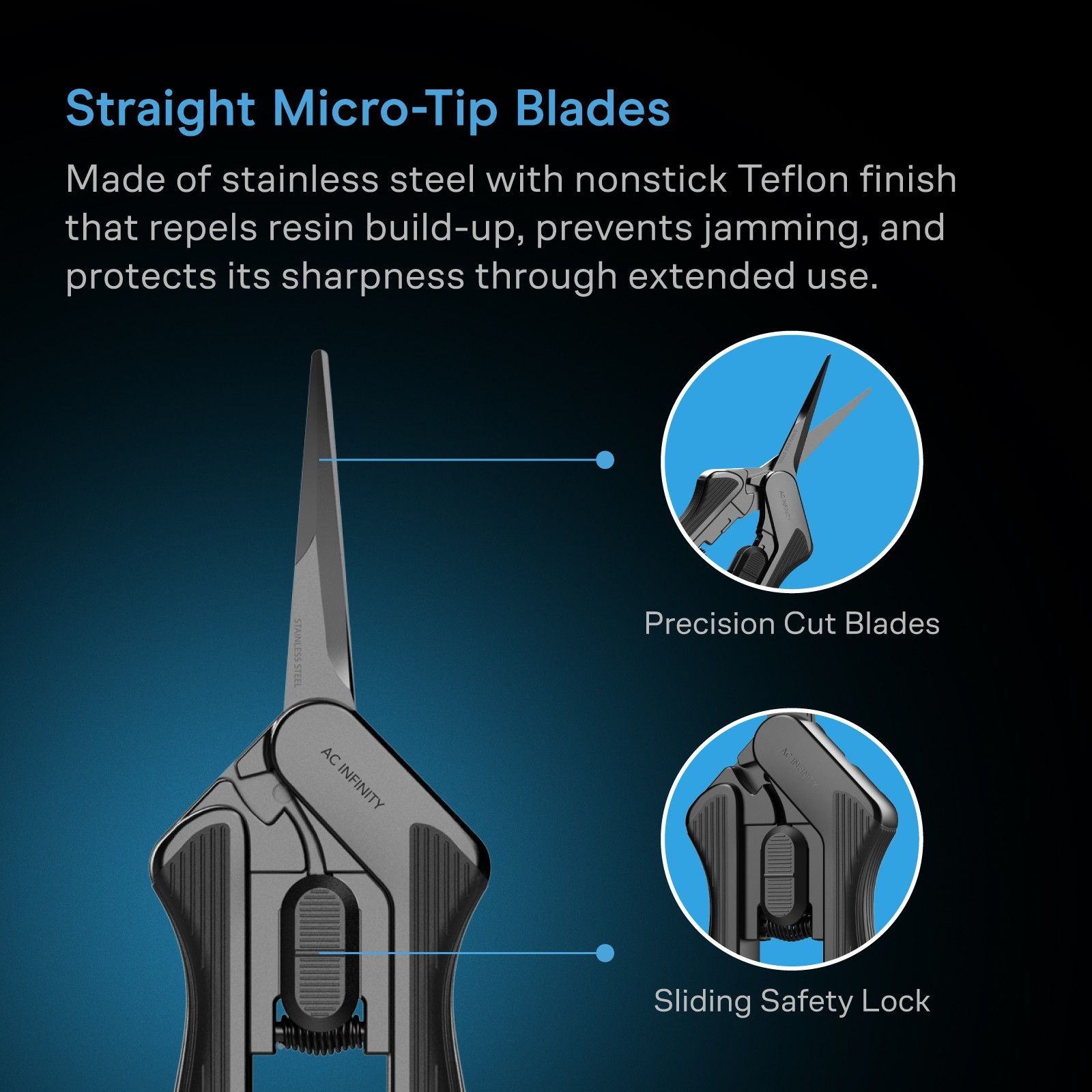Pruning Shear 6.6″ with Cleaning Kit, Lightweight Body with Ergonomic Grip