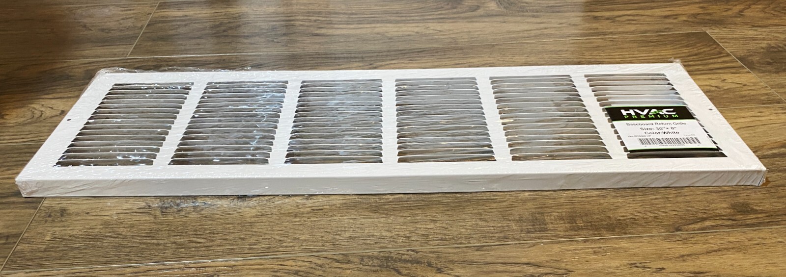30″ X 8″ Return Air Grille Baseboard HVAC Vent Duct Cover Diffuser, White BRG308