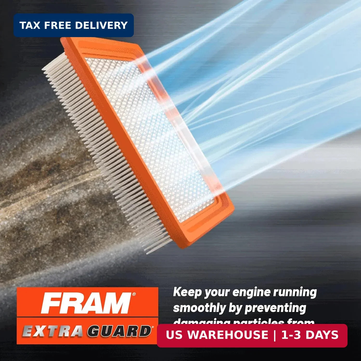 FRAM Extra Guard CA11943 Replacement Engine Air Filter for Select Hyundai and Ki