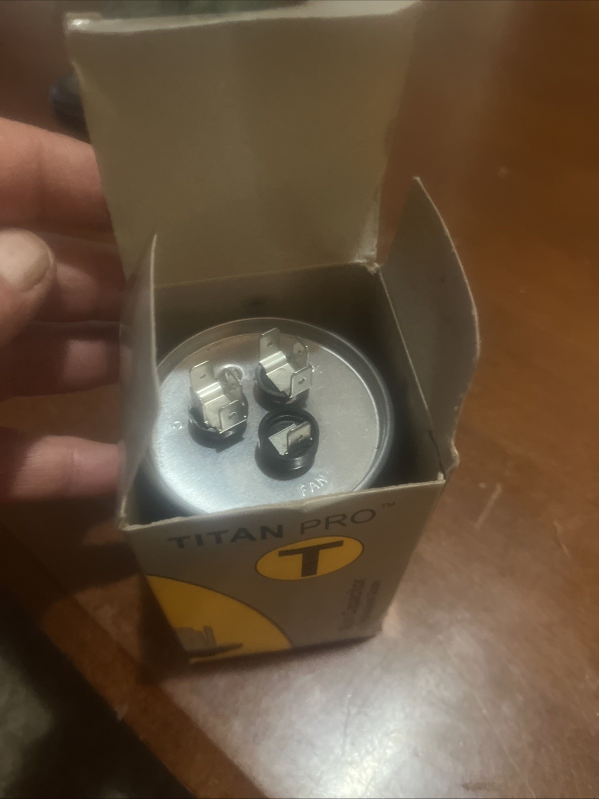 TitanPro TRCD455 HVAC Round Dual Motor Run Capacitor. 45/5 MFD/UF 370 Volts