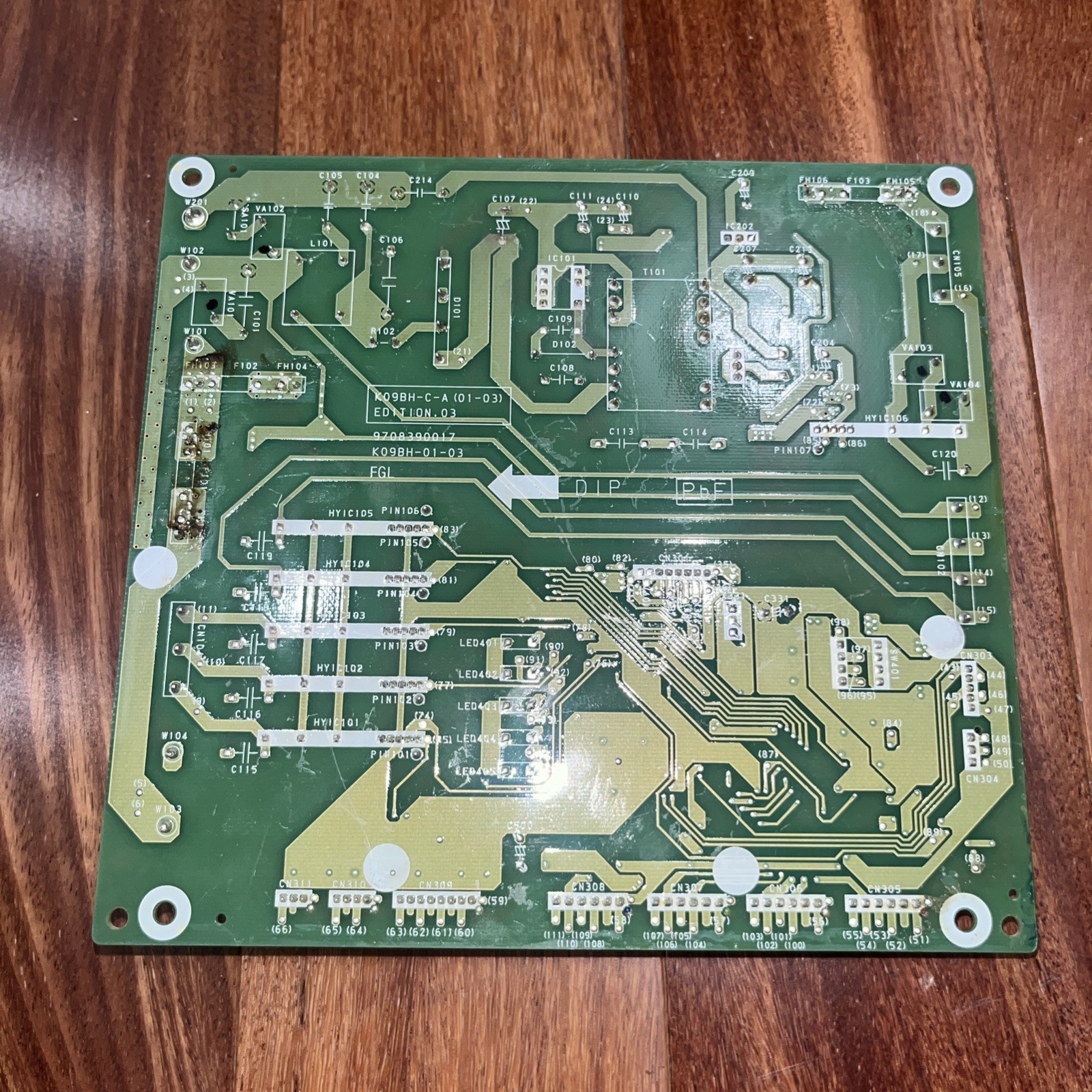 FUJITSU Mini Split Head K09BH-0900HME-C1 CONTROL PCB K09BH-01-03 9708390017