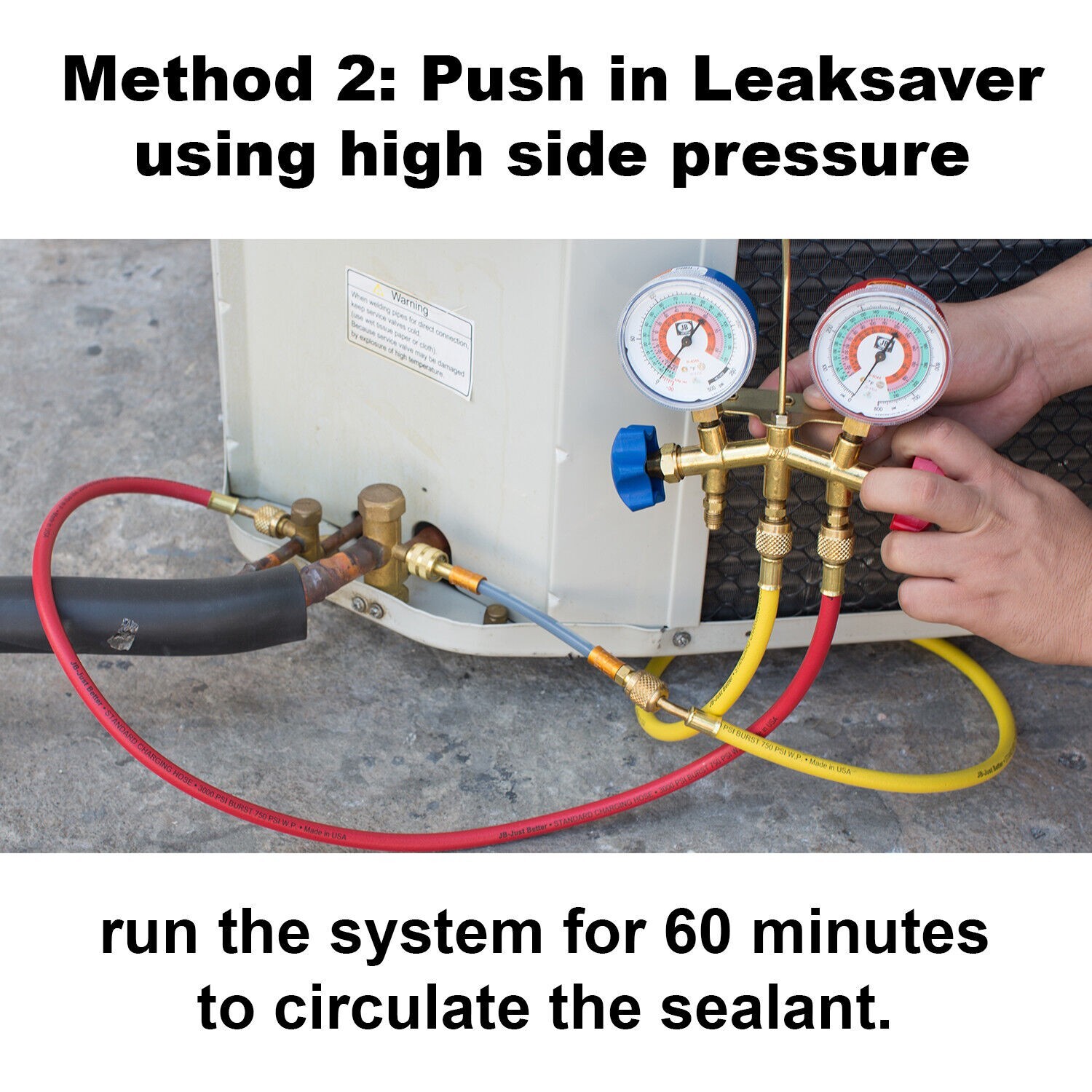 Leak Saver Direct Inject Dry up to 5 Ton AC System Moisture Remover (No Sealant)