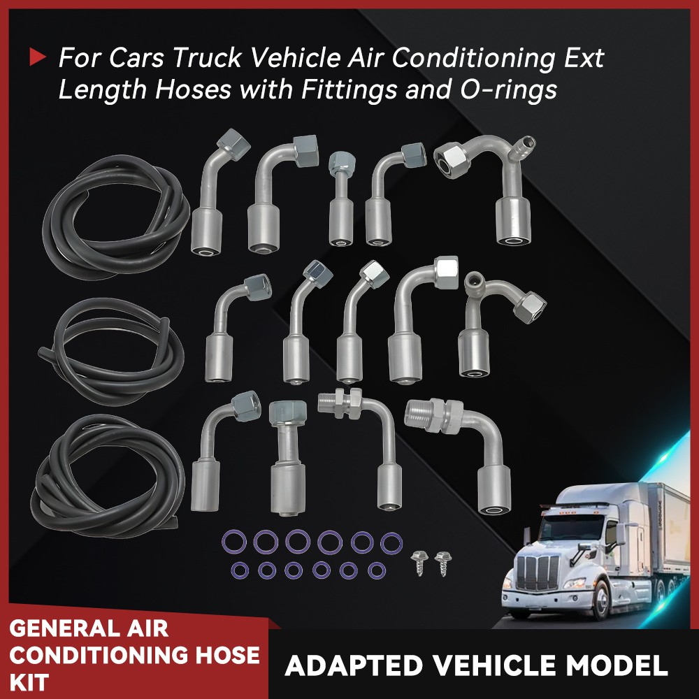 Universal Air Conditioning Hose Kit for Cars Trucks Vehicle AC – Extended Hose