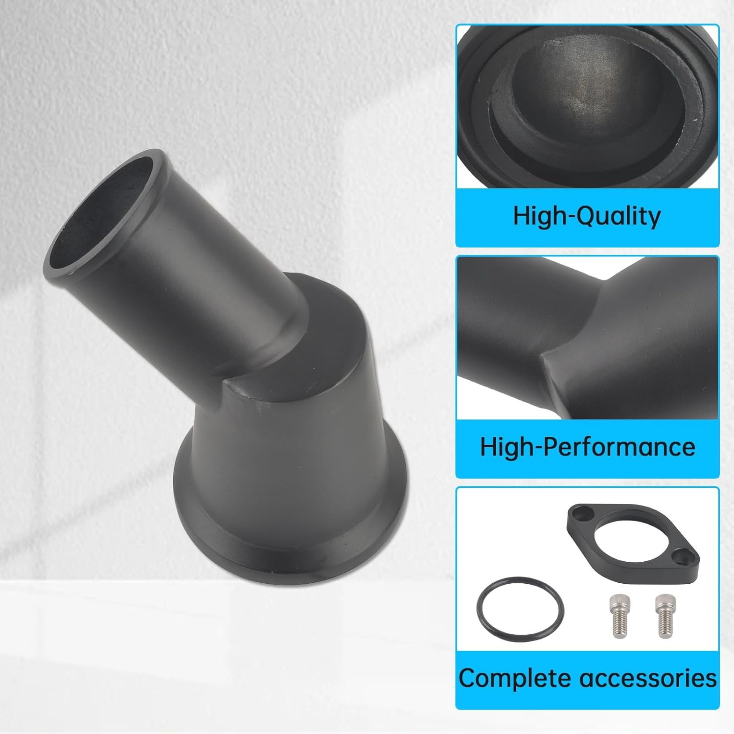 Swivel Water Neck Aluminum Black Thermostat -45 Degrees Style1-Black