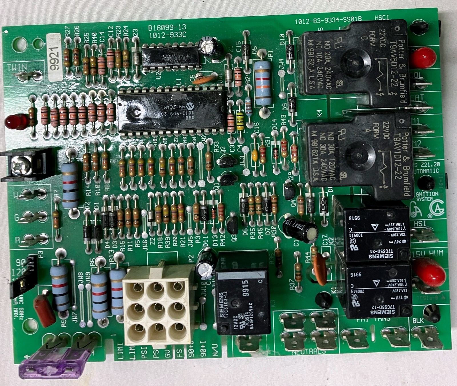 Goodman 1012-933C Furnace Control Board OEM B18099-13 Works Perfect Shipped!