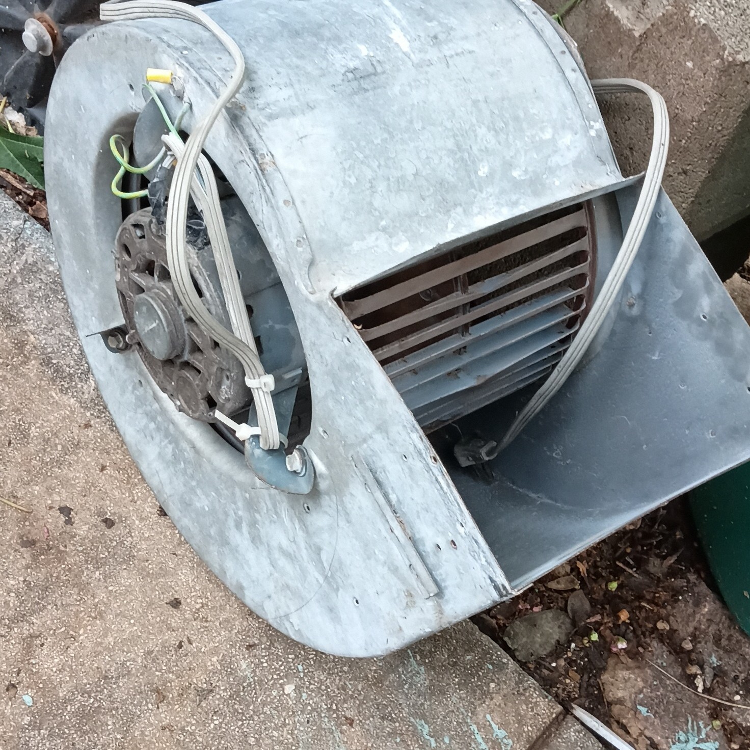 Galvanized Steel Centrifugal Blower Fan Housing, Corded Electric, 1-Phase